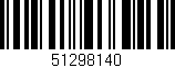 Código de barras (EAN, GTIN, SKU, ISBN): '51298140'