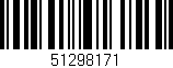 Código de barras (EAN, GTIN, SKU, ISBN): '51298171'