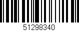 Código de barras (EAN, GTIN, SKU, ISBN): '51298340'