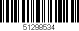 Código de barras (EAN, GTIN, SKU, ISBN): '51298534'