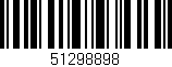 Código de barras (EAN, GTIN, SKU, ISBN): '51298898'