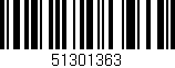 Código de barras (EAN, GTIN, SKU, ISBN): '51301363'