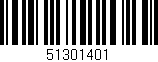 Código de barras (EAN, GTIN, SKU, ISBN): '51301401'