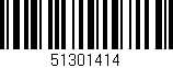 Código de barras (EAN, GTIN, SKU, ISBN): '51301414'