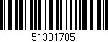 Código de barras (EAN, GTIN, SKU, ISBN): '51301705'
