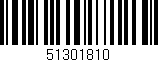 Código de barras (EAN, GTIN, SKU, ISBN): '51301810'