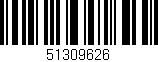 Código de barras (EAN, GTIN, SKU, ISBN): '51309626'