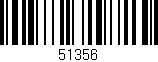 Código de barras (EAN, GTIN, SKU, ISBN): '51356'