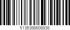 Código de barras (EAN, GTIN, SKU, ISBN): '5136386608938'