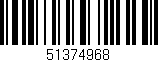 Código de barras (EAN, GTIN, SKU, ISBN): '51374968'