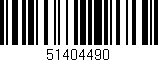 Código de barras (EAN, GTIN, SKU, ISBN): '51404490'