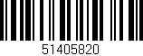 Código de barras (EAN, GTIN, SKU, ISBN): '51405820'