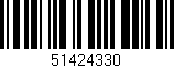 Código de barras (EAN, GTIN, SKU, ISBN): '51424330'