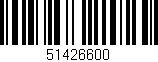Código de barras (EAN, GTIN, SKU, ISBN): '51426600'