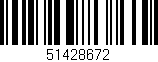Código de barras (EAN, GTIN, SKU, ISBN): '51428672'