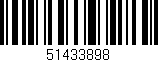 Código de barras (EAN, GTIN, SKU, ISBN): '51433898'