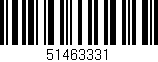 Código de barras (EAN, GTIN, SKU, ISBN): '51463331'