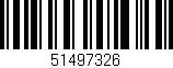 Código de barras (EAN, GTIN, SKU, ISBN): '51497326'