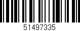 Código de barras (EAN, GTIN, SKU, ISBN): '51497335'