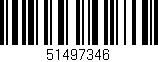 Código de barras (EAN, GTIN, SKU, ISBN): '51497346'