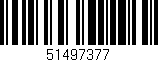 Código de barras (EAN, GTIN, SKU, ISBN): '51497377'