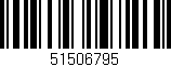 Código de barras (EAN, GTIN, SKU, ISBN): '51506795'