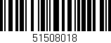 Código de barras (EAN, GTIN, SKU, ISBN): '51508018'