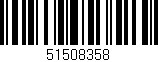 Código de barras (EAN, GTIN, SKU, ISBN): '51508358'