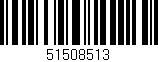 Código de barras (EAN, GTIN, SKU, ISBN): '51508513'