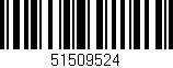 Código de barras (EAN, GTIN, SKU, ISBN): '51509524'