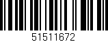 Código de barras (EAN, GTIN, SKU, ISBN): '51511672'