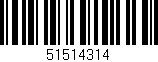 Código de barras (EAN, GTIN, SKU, ISBN): '51514314'