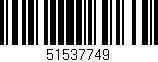 Código de barras (EAN, GTIN, SKU, ISBN): '51537749'