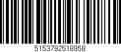 Código de barras (EAN, GTIN, SKU, ISBN): '5153792518958'