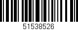 Código de barras (EAN, GTIN, SKU, ISBN): '51538526'