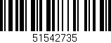 Código de barras (EAN, GTIN, SKU, ISBN): '51542735'