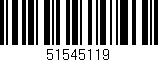 Código de barras (EAN, GTIN, SKU, ISBN): '51545119'