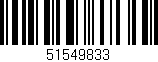 Código de barras (EAN, GTIN, SKU, ISBN): '51549833'