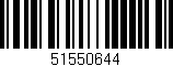 Código de barras (EAN, GTIN, SKU, ISBN): '51550644'