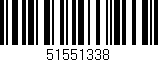 Código de barras (EAN, GTIN, SKU, ISBN): '51551338'