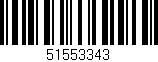 Código de barras (EAN, GTIN, SKU, ISBN): '51553343'