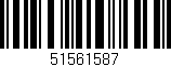 Código de barras (EAN, GTIN, SKU, ISBN): '51561587'