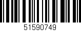 Código de barras (EAN, GTIN, SKU, ISBN): '51590749'