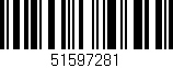 Código de barras (EAN, GTIN, SKU, ISBN): '51597281'