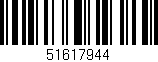 Código de barras (EAN, GTIN, SKU, ISBN): '51617944'