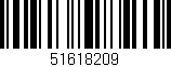 Código de barras (EAN, GTIN, SKU, ISBN): '51618209'