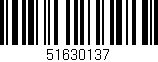 Código de barras (EAN, GTIN, SKU, ISBN): '51630137'