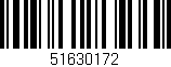 Código de barras (EAN, GTIN, SKU, ISBN): '51630172'
