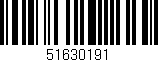 Código de barras (EAN, GTIN, SKU, ISBN): '51630191'
