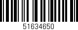 Código de barras (EAN, GTIN, SKU, ISBN): '51634650'